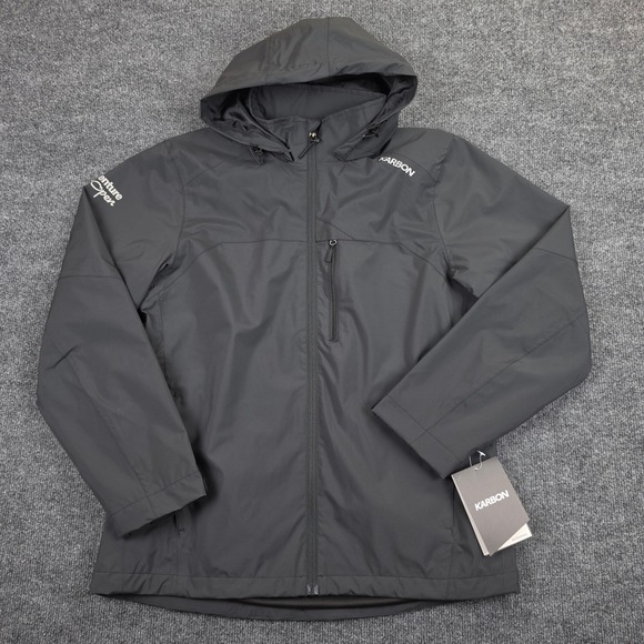 Karbon Other - Karbon Endurance KR905 Hooded Jacket Black Mens S Soft Shell US Venture Open NWT